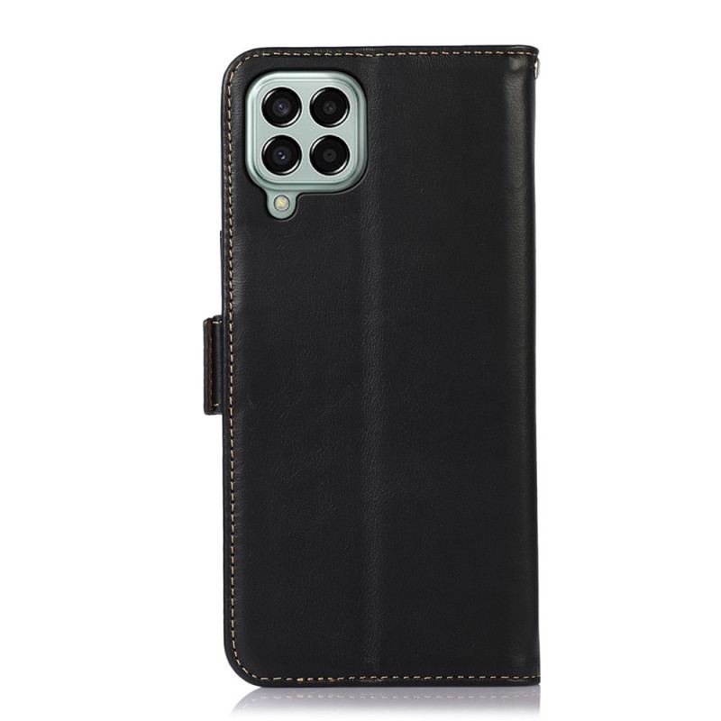 Capa De Couro Para Samsung Galaxy M33 5G Função Rfid De Couro Genuíno
