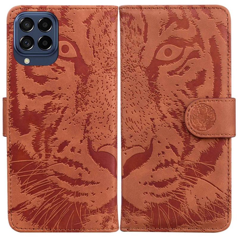 Capa Flip Para Samsung Galaxy M33 5G Estampa De Tigre