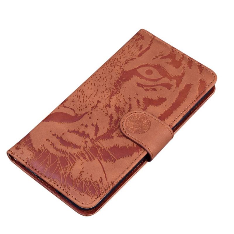 Capa Flip Para Samsung Galaxy M33 5G Estampa De Tigre