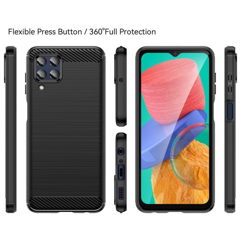 Capa Para Samsung Galaxy M33 5G Fibra De Carbono Escovada
