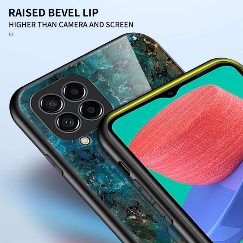 Capa Para Samsung Galaxy M33 5G Vidro Temperado De Mármore