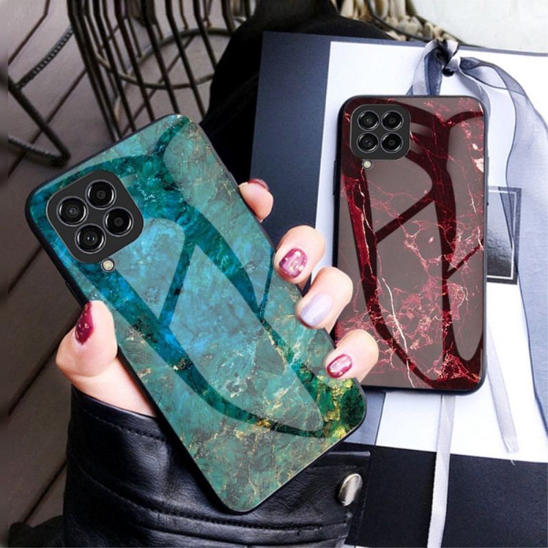 Capa Para Samsung Galaxy M33 5G Vidro Temperado De Mármore
