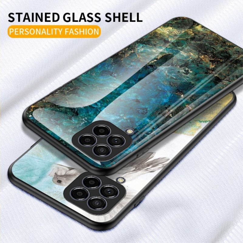 Capa Para Samsung Galaxy M33 5G Vidro Temperado De Mármore