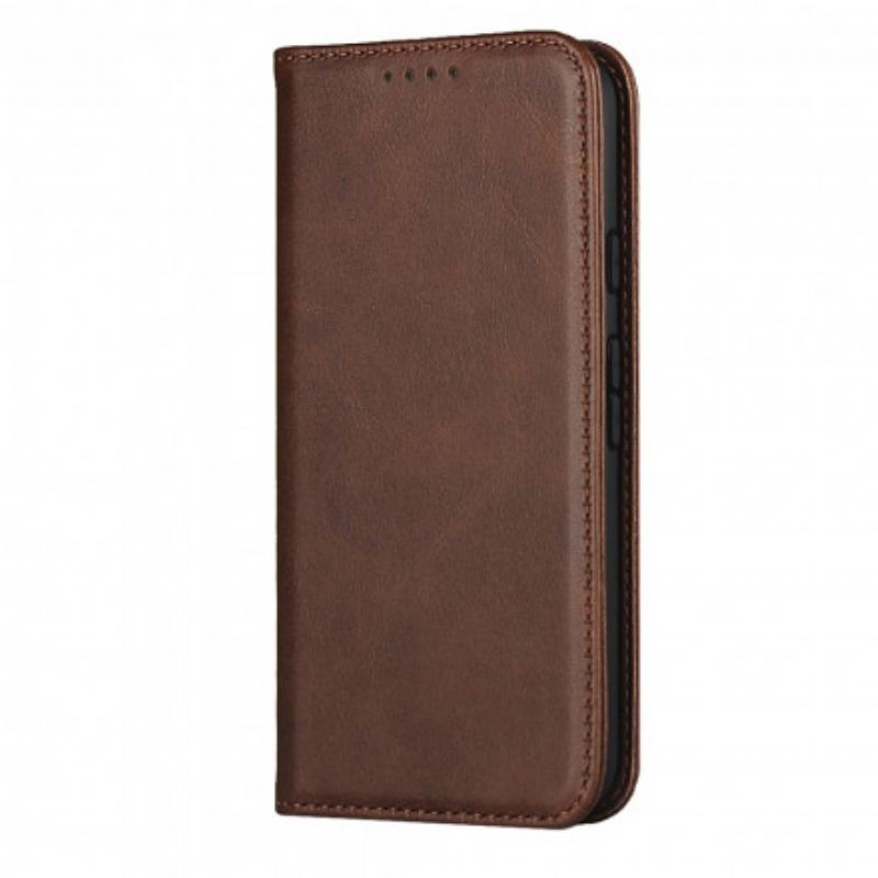 Capa De Celular Para Google Pixel 5 Flip Couro Rachado