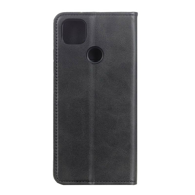 Capa De Celular Para Google Pixel 5 Flip Couro Rachado Fosco