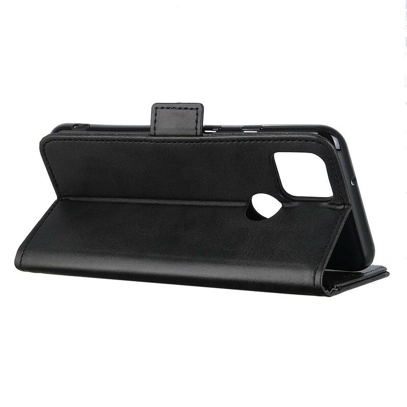 Capa Flip Para Google Pixel 5 De Couro Aba Dupla