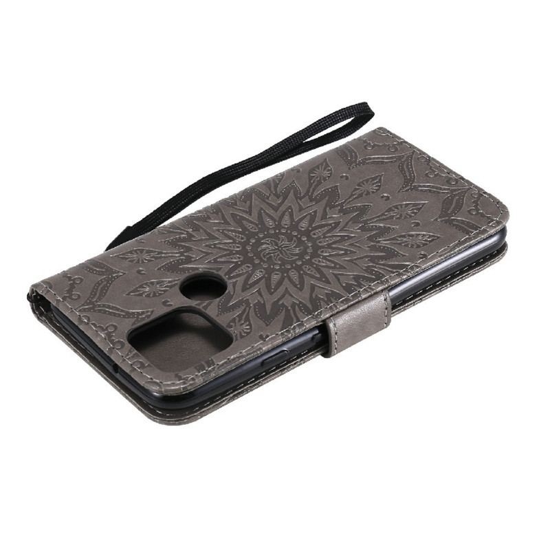 Capa Flip Para Google Pixel 5 Flor Do Sol