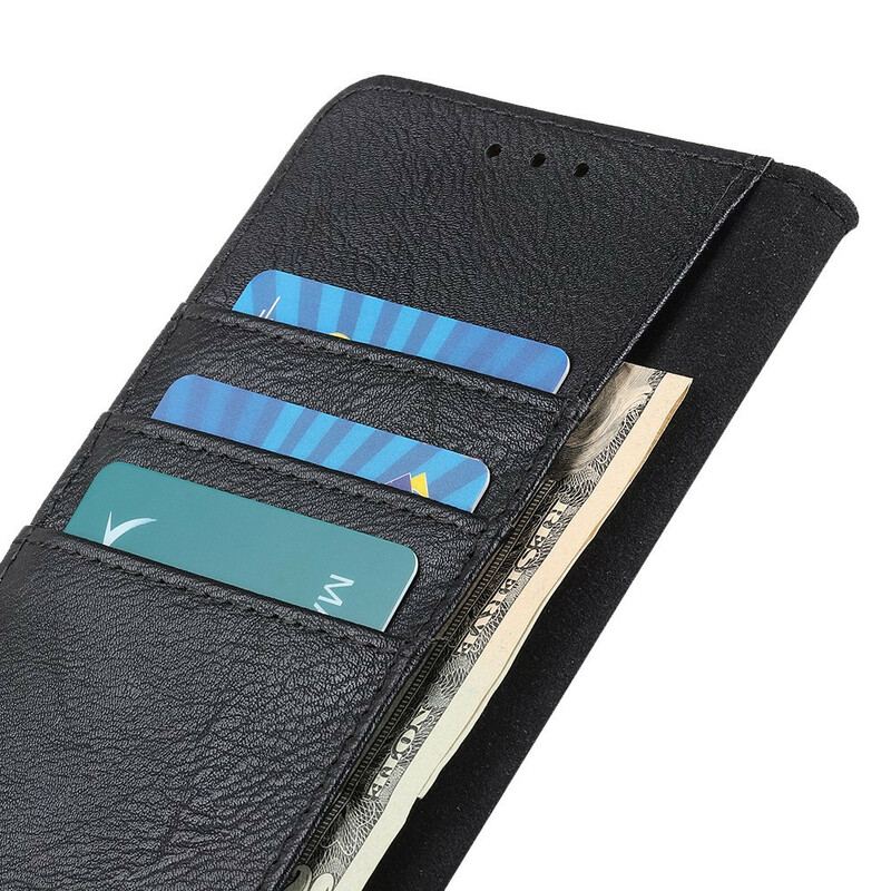 Capa Folio Para Google Pixel 5 Imitação De Couro Khazneh