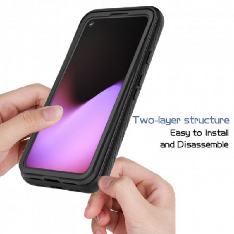 Capa Para Google Pixel 5 Bordas Chanfradas Híbridas
