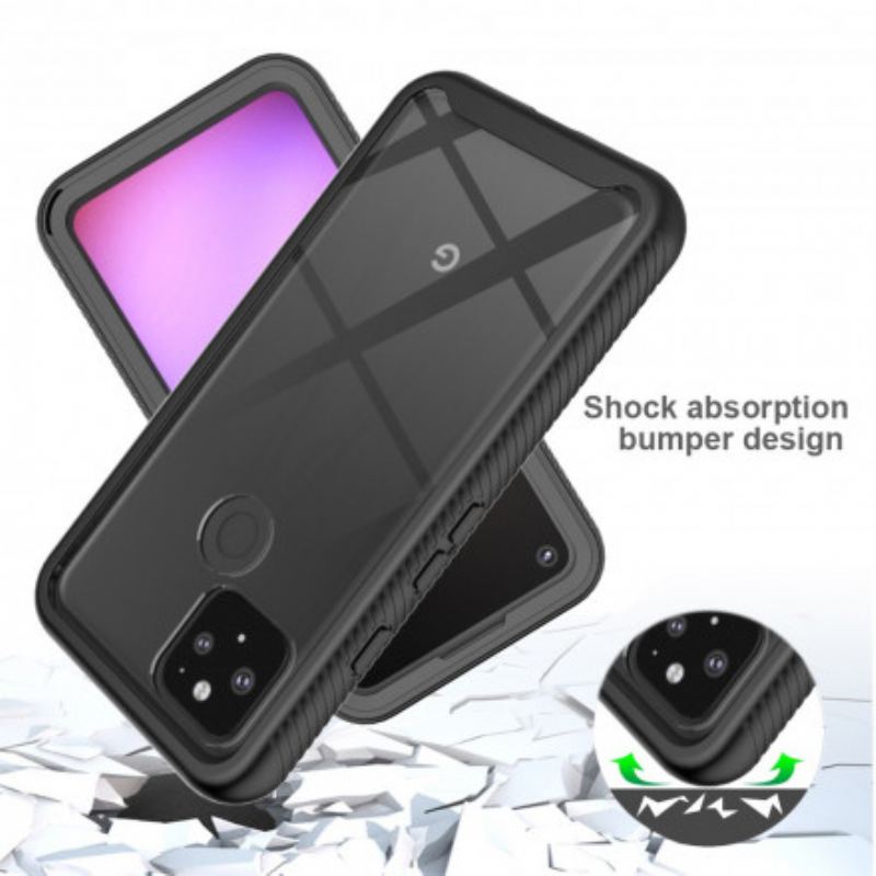 Capa Para Google Pixel 5 Bordas Chanfradas Híbridas