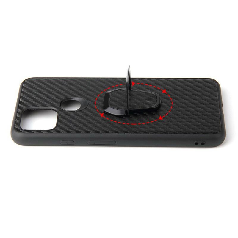 Capa Para Google Pixel 5 Suporte De Anel De Fibra De Carbono