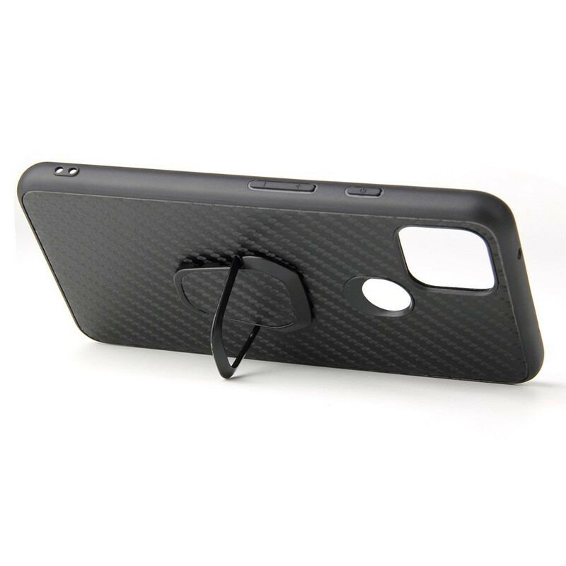 Capa Para Google Pixel 5 Suporte De Anel De Fibra De Carbono