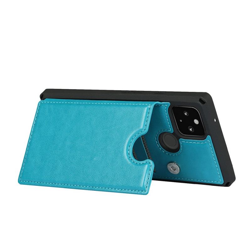 Capa Para Google Pixel 5 Suporte Para Cartão E Cordão