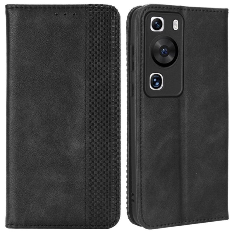 Capa De Celular Para Huawei P60 Pro Flip Estilo Couro Estilizado