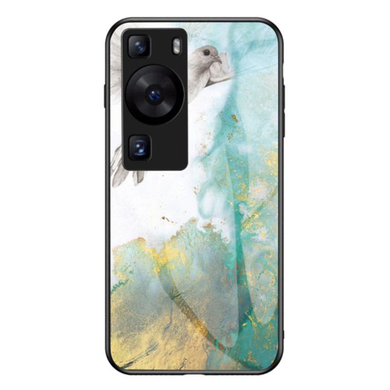 Capa De Celular Para Huawei P60 Pro Vidro Temperado Mármore