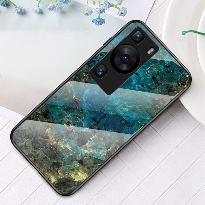 Capa De Celular Para Huawei P60 Pro Vidro Temperado Mármore