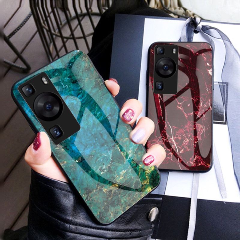 Capa De Celular Para Huawei P60 Pro Vidro Temperado Mármore