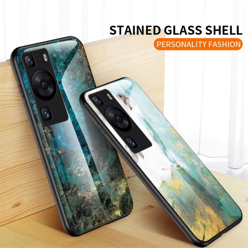 Capa De Celular Para Huawei P60 Pro Vidro Temperado Mármore