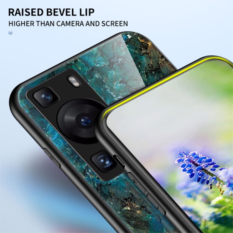Capa De Celular Para Huawei P60 Pro Vidro Temperado Mármore