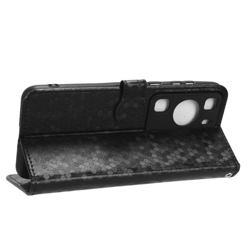 Capa Folio Para Huawei P60 Pro De Cordão Padrão 3d Com Alça