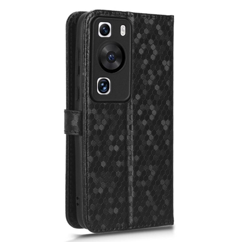 Capa Folio Para Huawei P60 Pro De Cordão Padrão 3d Com Alça