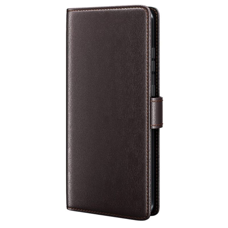 Capa Folio Para Huawei P60 Pro Couro Genuíno