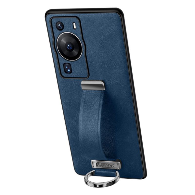 Capa Para Huawei P60 Pro Com Suportes De Alça E Anel