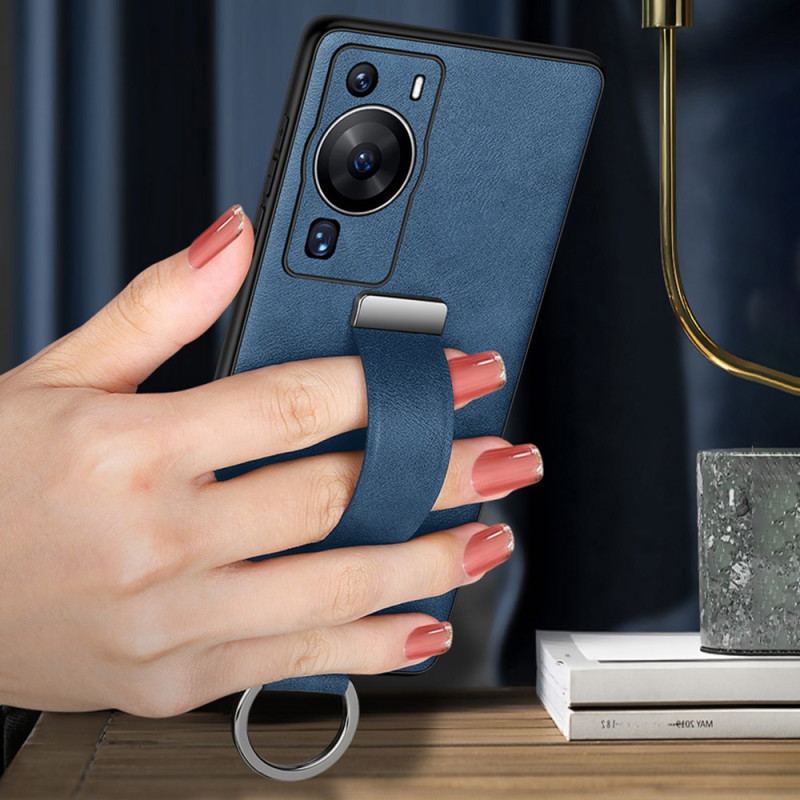 Capa Para Huawei P60 Pro Com Suportes De Alça E Anel