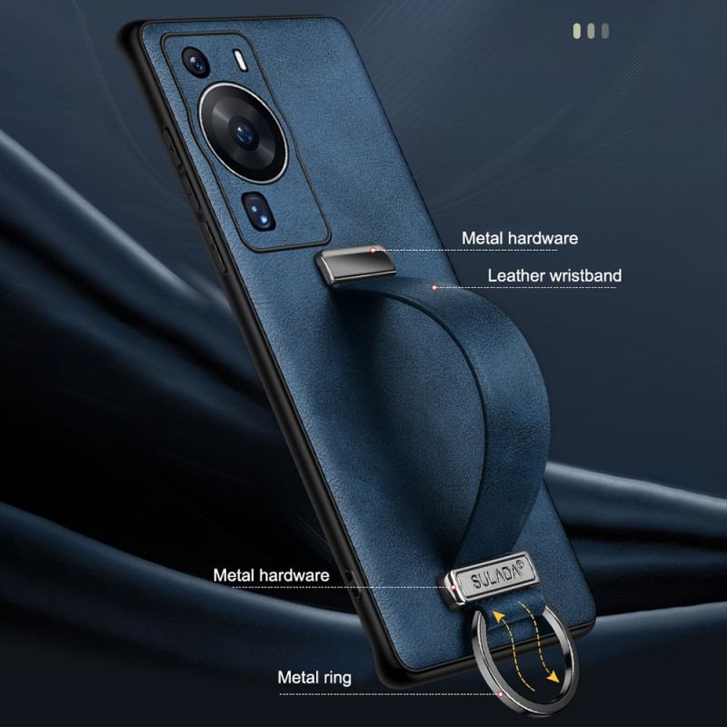 Capa Para Huawei P60 Pro Com Suportes De Alça E Anel