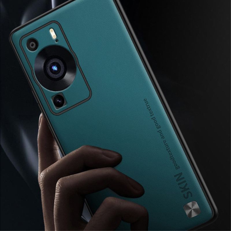 Capa Para Huawei P60 Pro Pele De Couro Sintético