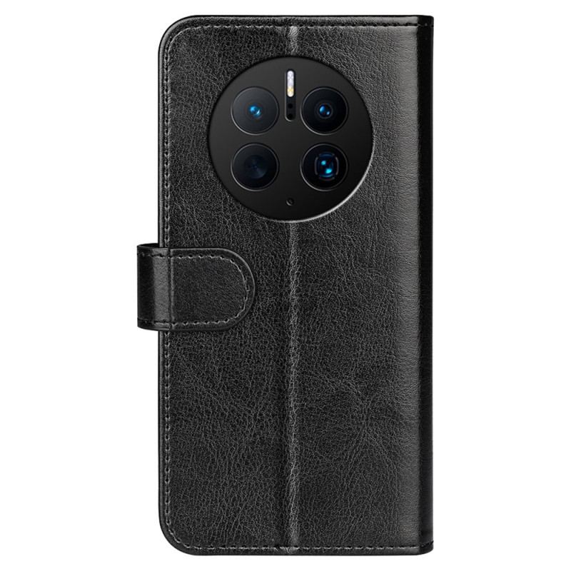 Capa De Couro Para Huawei Mate 50 Pro Clássico Retrô