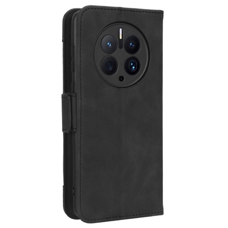 Capa Em Pele Para Huawei Mate 50 Pro Cartões Múltiplos