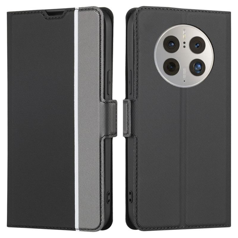 Capa Flip Para Huawei Mate 50 Pro Bicolor Ultra Fino