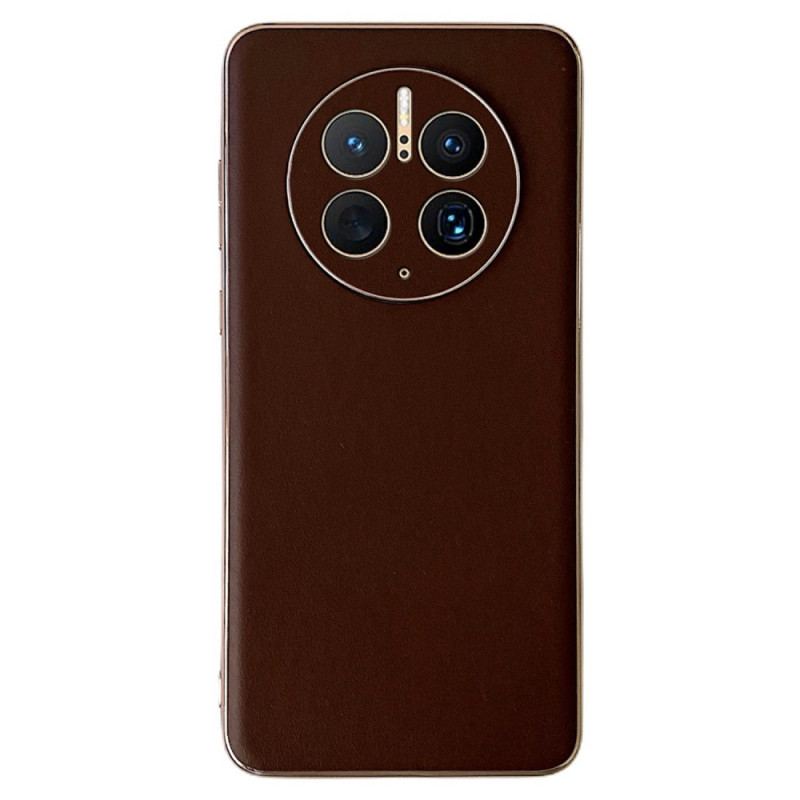 Capa Para Huawei Mate 50 Pro Cor De Couro Genuíno