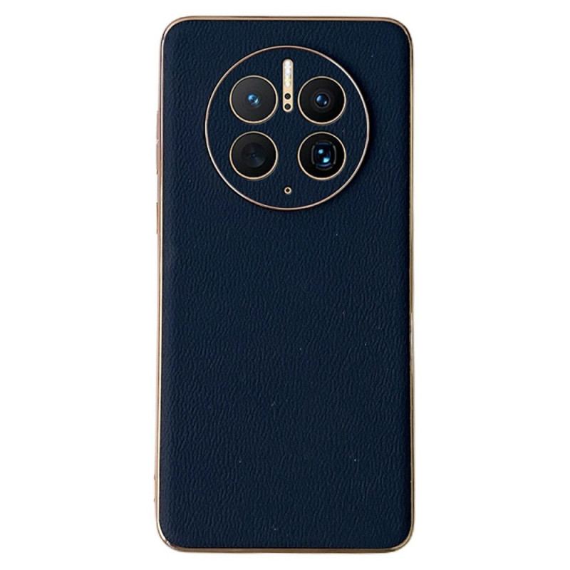 Capa Para Huawei Mate 50 Pro Elegância Em Couro Genuíno