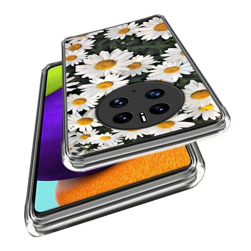 Capa Para Huawei Mate 50 Pro Margaridas