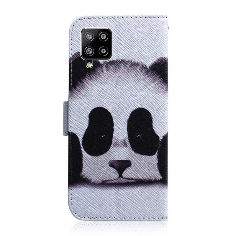 Capa De Couro Para Samsung Galaxy A42 5G Cara De Panda
