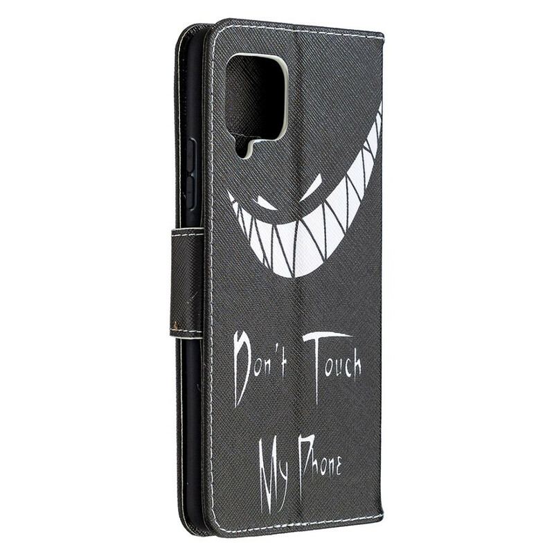 Capa De Couro Para Samsung Galaxy A42 5G Telefone Do Diabo