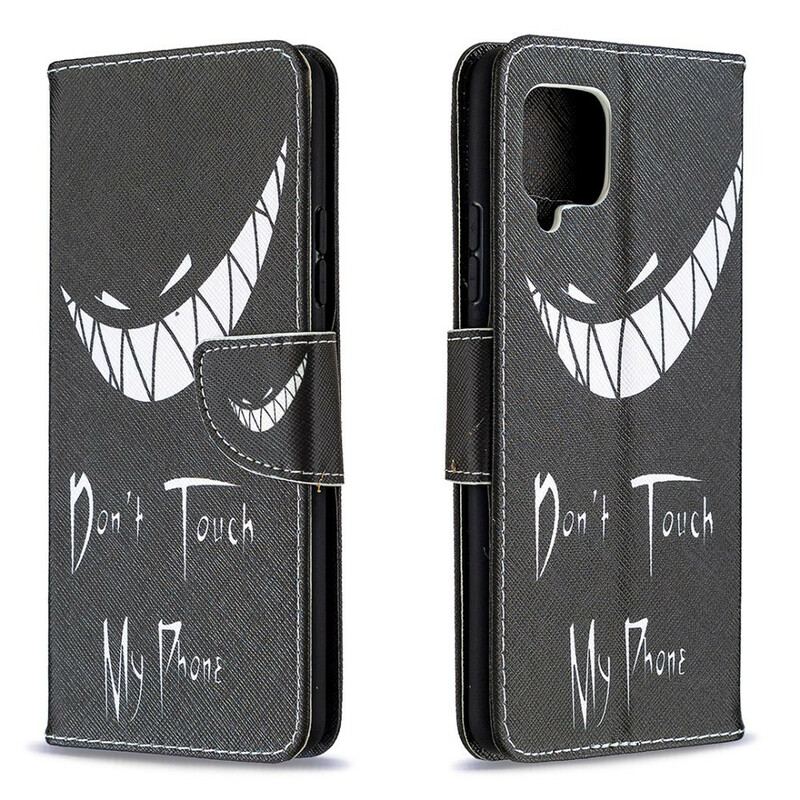 Capa De Couro Para Samsung Galaxy A42 5G Telefone Do Diabo