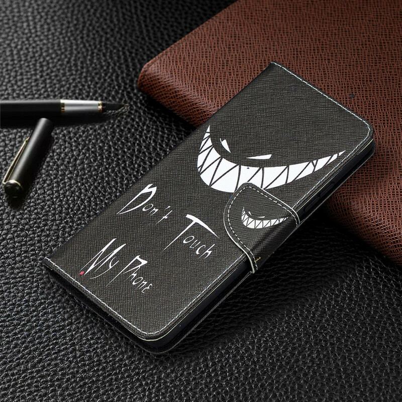 Capa De Couro Para Samsung Galaxy A42 5G Telefone Do Diabo