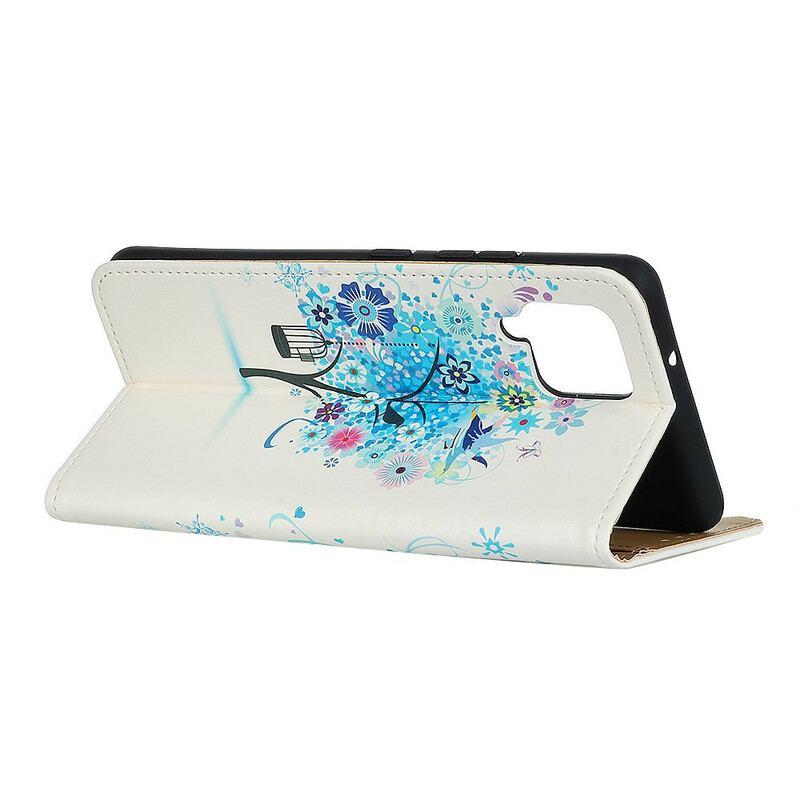 Capa Flip Para Samsung Galaxy A42 5G Árvore Florida
