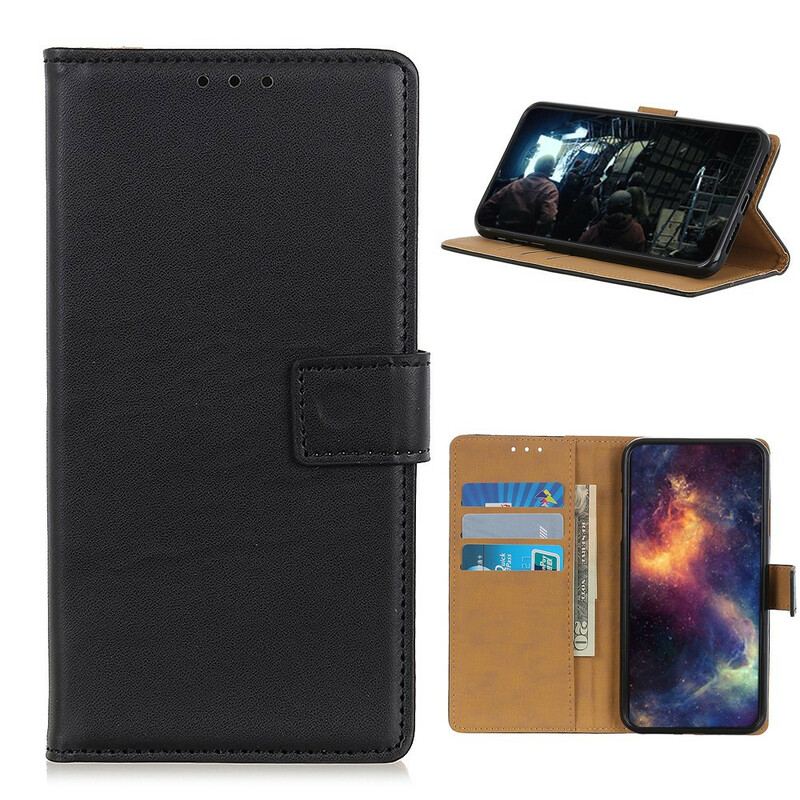 Capa Flip Para Samsung Galaxy A42 5G Couro Sintético Liso