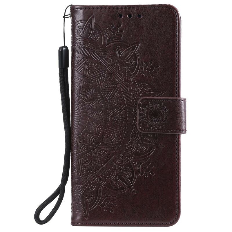 Capa Folio Para Samsung Galaxy A42 5G Mandala Do Sol