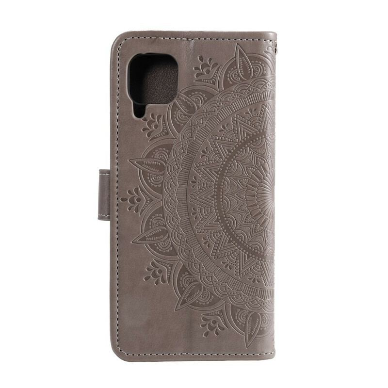 Capa Folio Para Samsung Galaxy A42 5G Mandala Do Sol