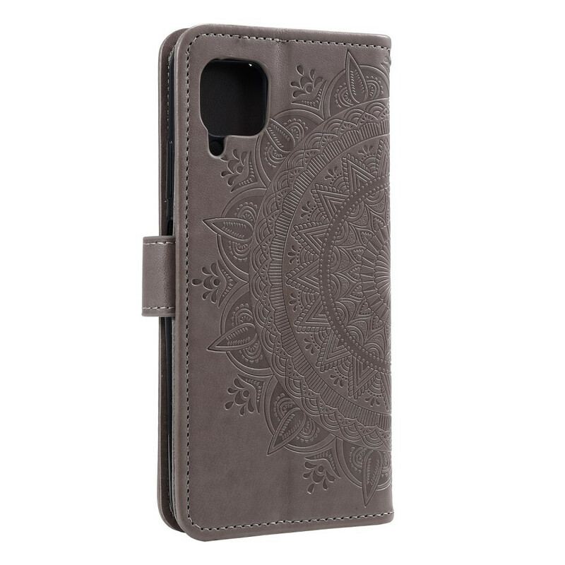 Capa Folio Para Samsung Galaxy A42 5G Mandala Do Sol