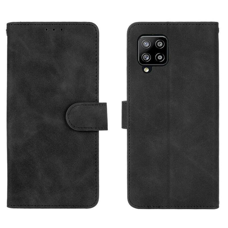 Capa Folio Para Samsung Galaxy A42 5G Toque De Pele