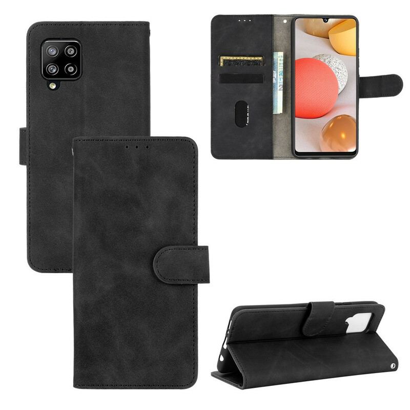 Capa Folio Para Samsung Galaxy A42 5G Toque De Pele