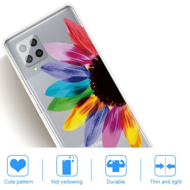 Capa Para Samsung Galaxy A42 5G Flor Colorida