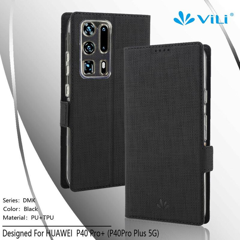 Capa De Celular Para Huawei P40 Pro Plus Flip Vili Dmx Texturizado