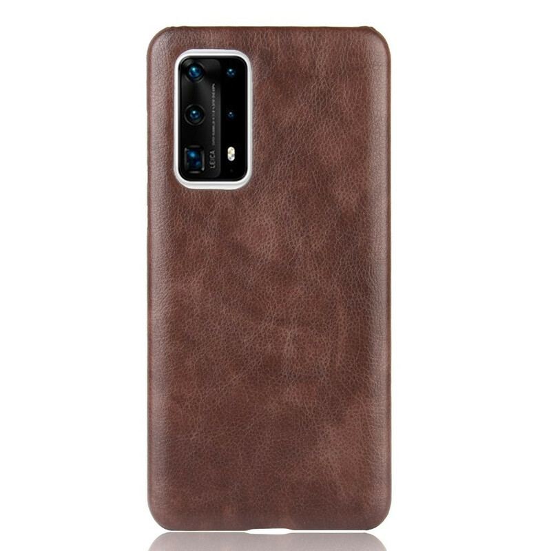 Capa Para Huawei P40 Pro Plus Efeito Couro De Desempenho Lichia